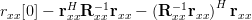 r_{xx}[0]- \mathbf{r}_{xx}^{H}\mathbf{R}^{-1}_{xx}\mathbf{r}_{xx}- \left(\mathbf{R}^{-1}_{xx}\mathbf{r}_{xx}\right)^{H} \mathbf{r}_{xx} 