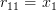 r_{11}=x_{1}