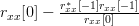 r_{xx}[0]-  \frac{r^{\ast}_{xx}[-1] r_{xx}[-1]}{r_{xx}[0]} 