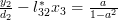 \frac{y_2}{d_2}-l^*_{32}x_3=\frac{a}{1-a^2}